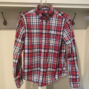 American Eagle athletic fit plaid button down
